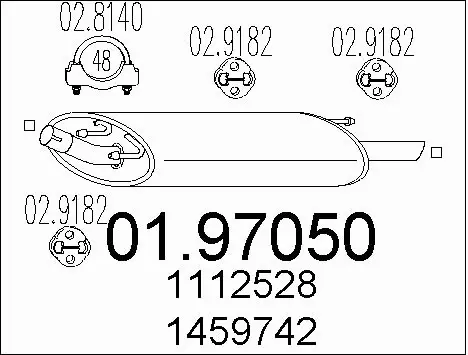 Rear Muffler (01.97050)