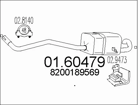 Rear Muffler (01.60479)