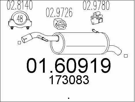 Rear Muffler (01.60919)