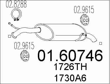 Rear Muffler (01.60746)