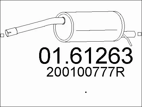 Rear Muffler (01.61263)