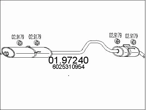 Rear Muffler (01.97240)