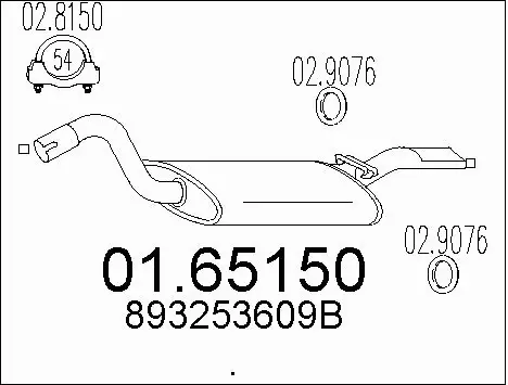 Rear Muffler (01.65150)