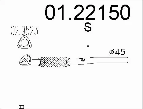 Exhaust Pipe (01.22150)