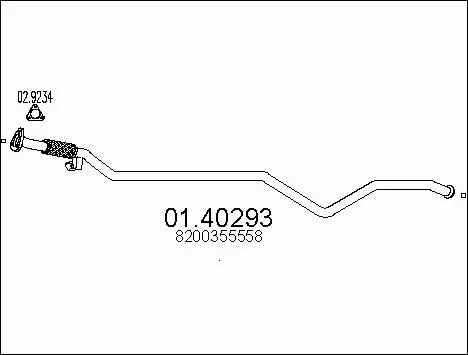 Exhaust Pipe (01.40293)
