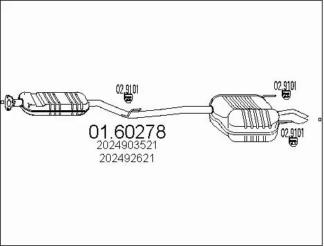 Rear Muffler (01.60278)