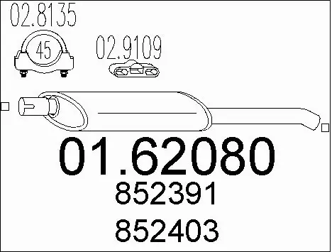 Rear Muffler (01.62080)