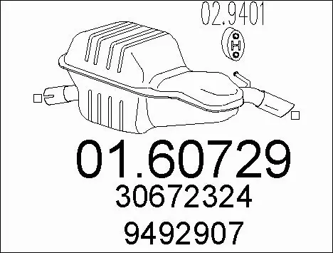 Rear Muffler (01.60729)