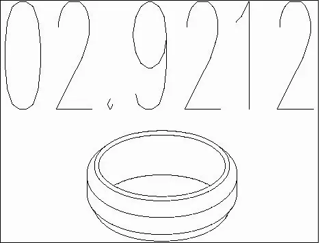 Seal Ring, exhaust pipe (02.9212)