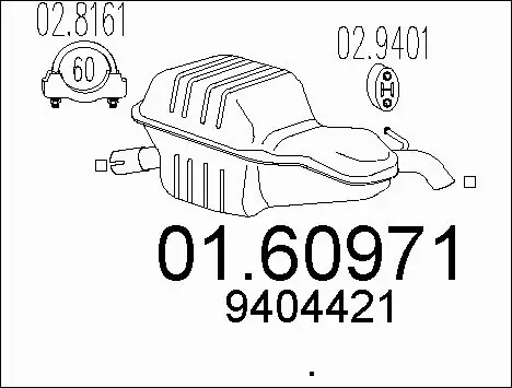 Rear Muffler (01.60971)