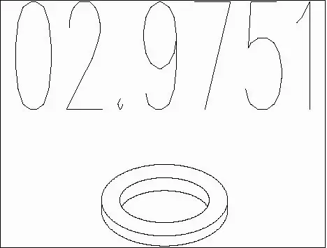 Seal Ring, exhaust pipe (02.9751)