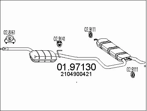 Rear Muffler (01.97130)