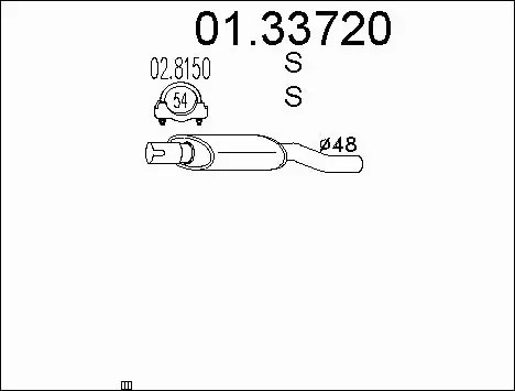 Front Muffler (01.33720)