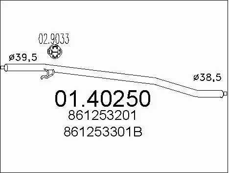 Exhaust Pipe (01.40250)