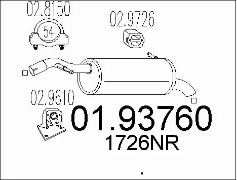 Rear Muffler (01.93760)