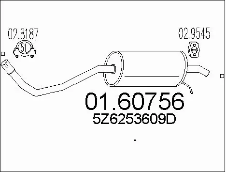 Rear Muffler (01.60756)