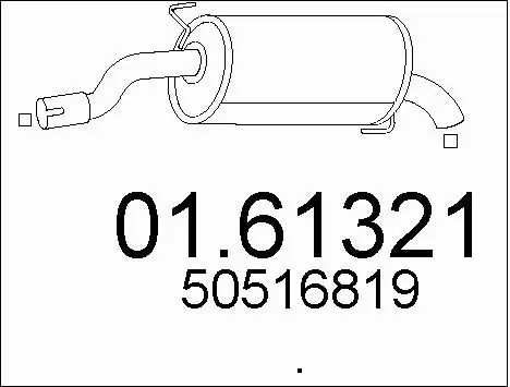 Rear Muffler (01.61321)