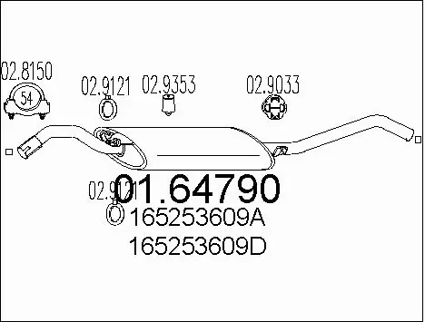 Rear Muffler (01.64790)