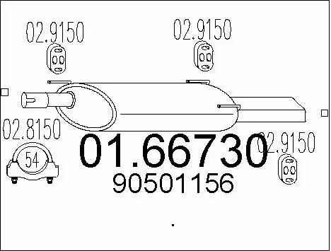 Rear Muffler (01.66730)