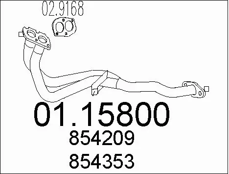 Exhaust Pipe (01.15800)