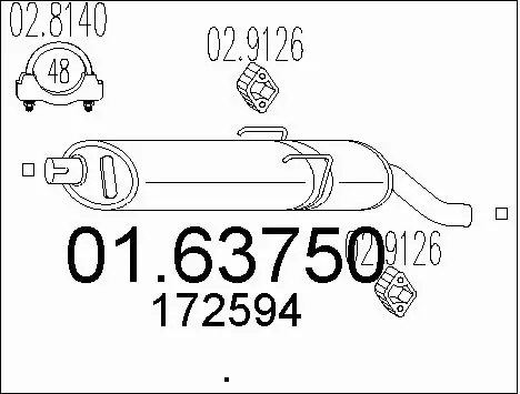 Rear Muffler (01.63750)