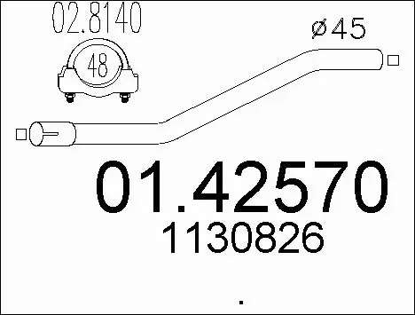 Exhaust Pipe (01.42570)