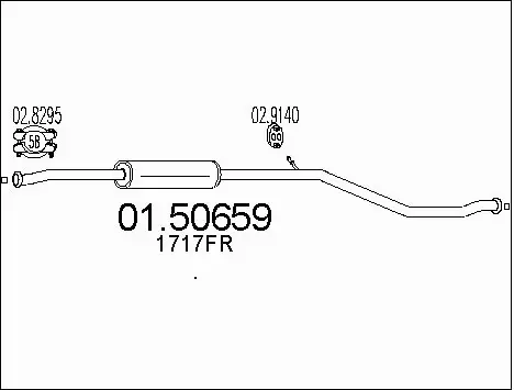 Centre Muffler (01.50659)