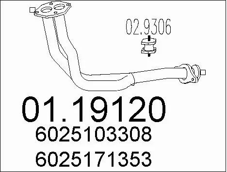 Exhaust Pipe (01.19120)