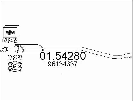 Centre Muffler (01.54280)