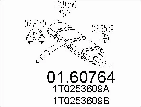 Rear Muffler (01.60764)