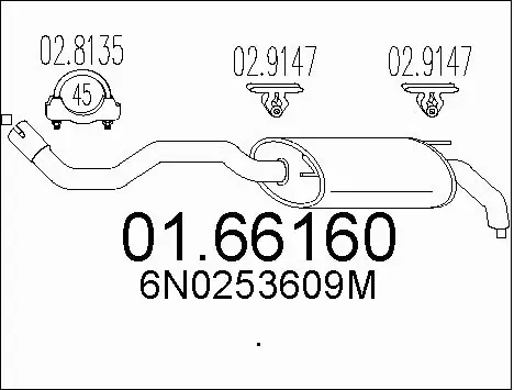 Rear Muffler (01.66160)