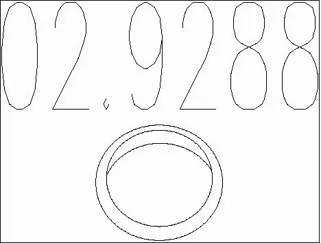 Seal Ring, exhaust pipe (02.9288)