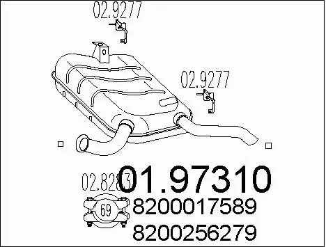 Rear Muffler (01.97310)