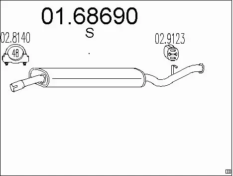 Rear Muffler (01.68690)