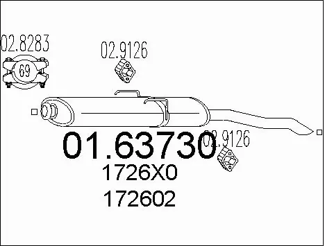 Rear Muffler (01.63730)