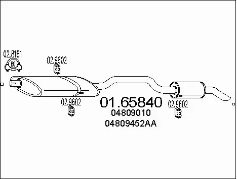 Rear Muffler (01.65840)