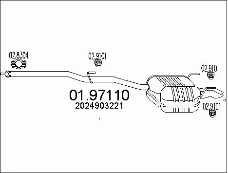 Rear Muffler (01.97110)