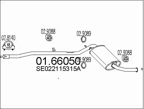 Rear Muffler (01.66050)