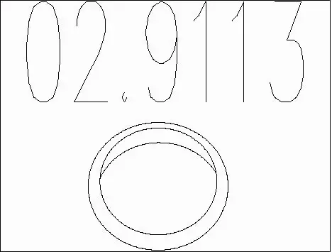Gasket, exhaust pipe (02.9113)