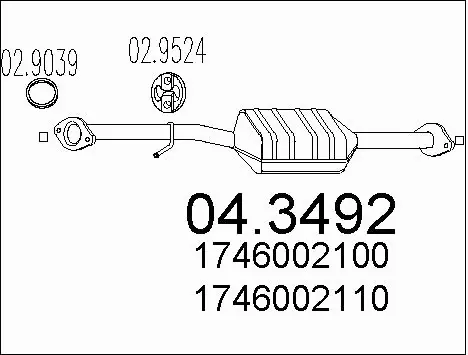 Catalytic Converter (04.3492)