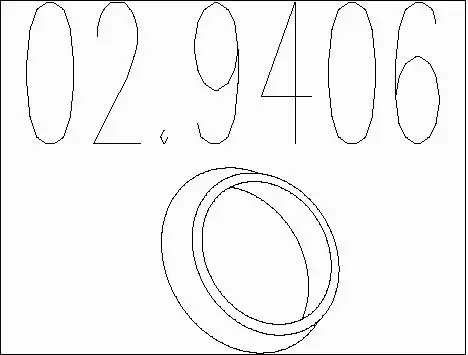 Seal Ring, exhaust pipe (02.9406)