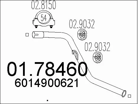 Exhaust Pipe (01.78460)