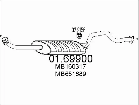 Rear Muffler (01.69900)