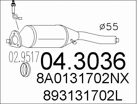 Catalytic Converter (04.3036)