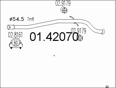 Exhaust Pipe (01.42070)