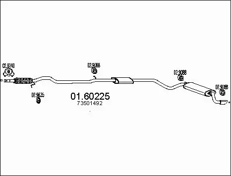 Rear Muffler (01.60225)