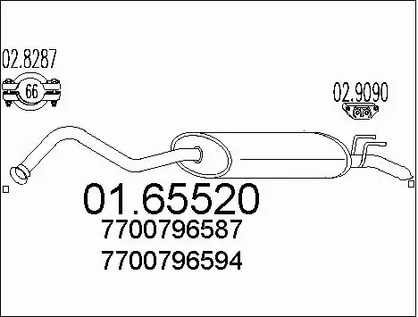 Rear Muffler (01.65520)