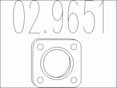 Gasket, exhaust pipe (02.9651)