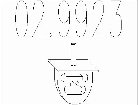 Rubber Buffer, muffler (02.9923)