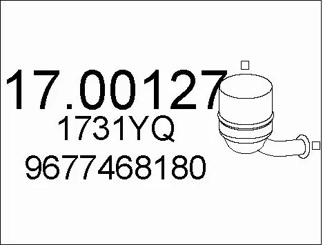 Soot/Particulate Filter, exhaust system (17.00127)
